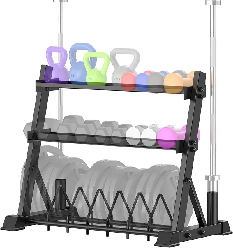 ULTRA FUEGO Dumbbell Rack 3-Tier Weight Plate